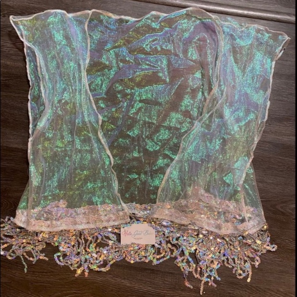 Holographic kimono hand made new with tags